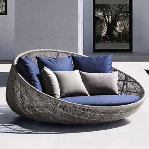 Blue Color Round Lounger Bed Manufacturers, Suppliers in Delhi