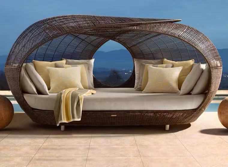 Modern Outdoor Lounger with Cushions Manufacturers, Suppliers in Delhi